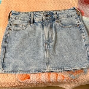 PacSun Light Blue Denim Mini Skirt
